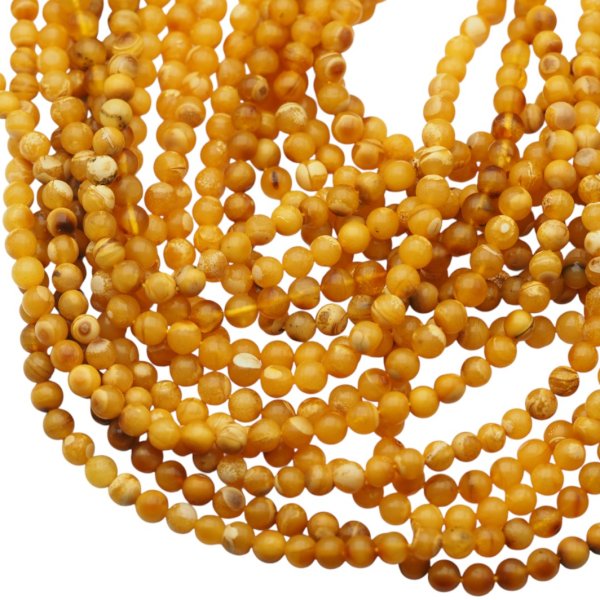 Bursztyn kulka polerowana 5,5 mm (sznur)