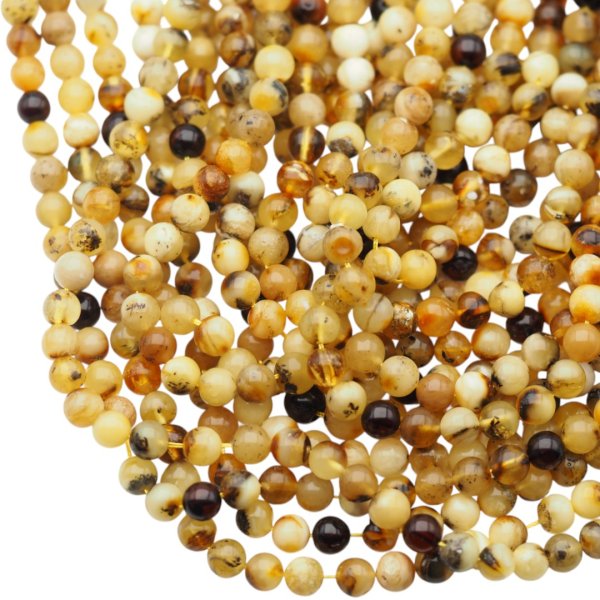 Bursztyn kulka polerowana 5,5 mm (sznur)