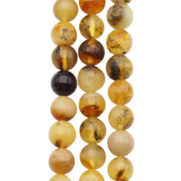 Bursztyn kulka polerowana 5,5 mm (sznur)