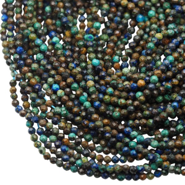 Lapis lazuli kulka fasetowana 3 mm Fenix (sznur)