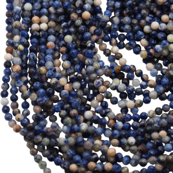 Lapis lazuli kulka fasetowana 4 mm (sznur) 