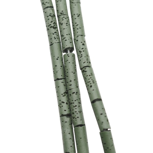 Lawa wulkaniczna rurka 4x13 mm zielona (sznur)