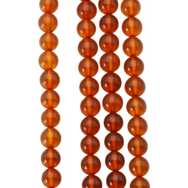 Bursztyn koniakowy kulka 5,7mm (sznur)