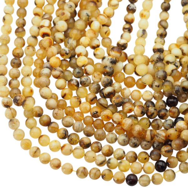 Bursztyn kulka 6,5-7mm (sznur)