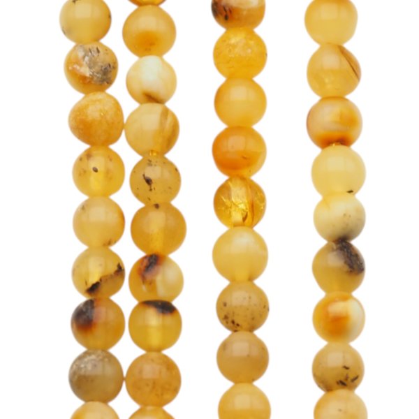 Bursztyn kulka polerowana 4,5 mm (sznur)