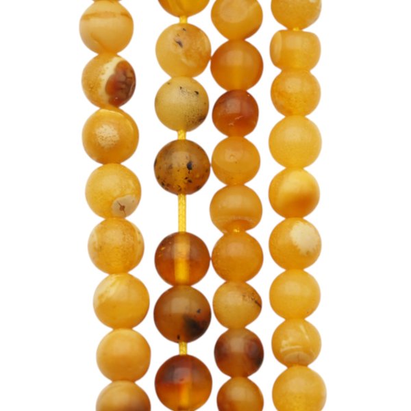 Bursztyn kulka polerowana 4,5 mm (sznur)