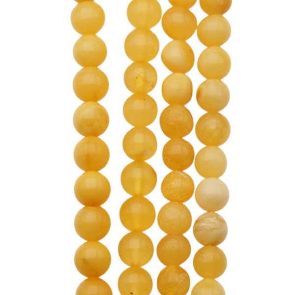 Bursztyn kulka polerowana 4,5 mm (sznur)