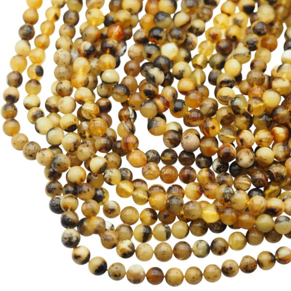 Bursztyn kulka polerowana 6 mm (sznur)