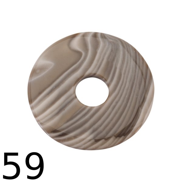 Krzemień pasiasty 62,5x5 mm donut