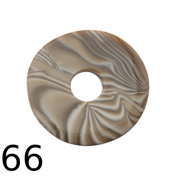 Krzemień pasiasty 62,5x5 mm donut