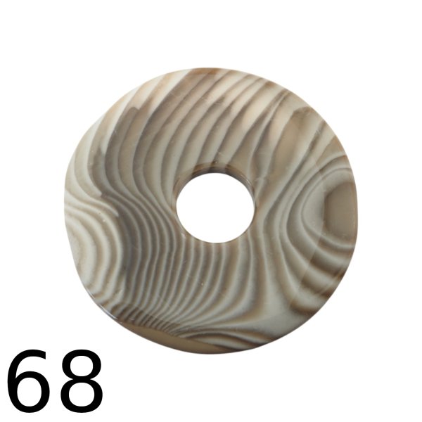 Krzemień pasiasty 62,5x5 mm donut