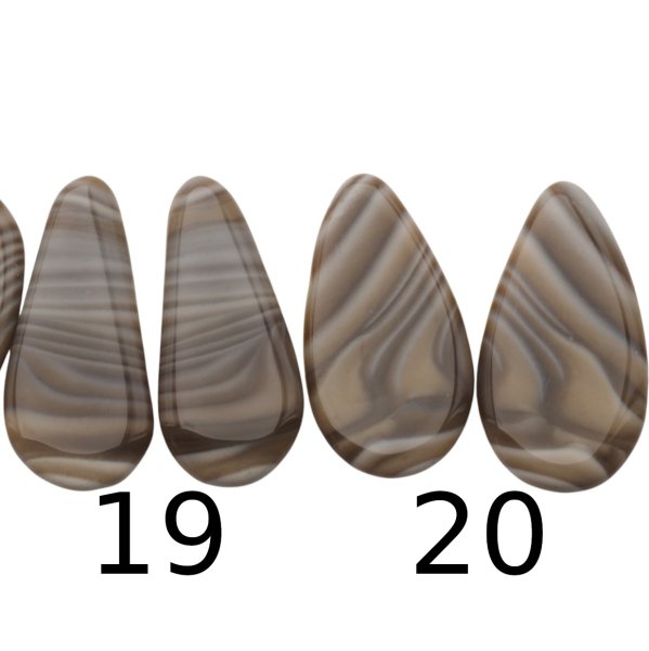 Krzemień Pasiasty para na kolczyki - kabaszony (różne kształty i rozmiary)
