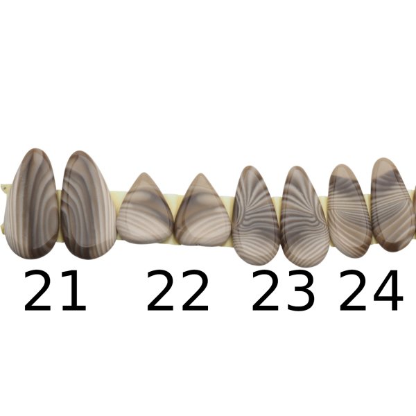 Krzemień Pasiasty para na kolczyki - kabaszony (różne kształty i rozmiary)