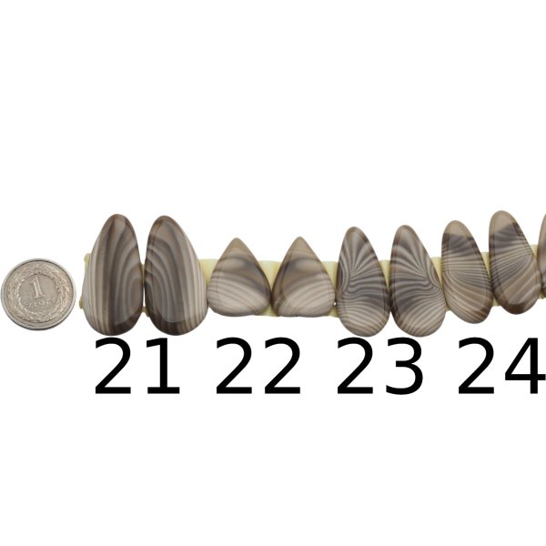 Krzemień Pasiasty para na kolczyki - kabaszony (różne kształty i rozmiary)