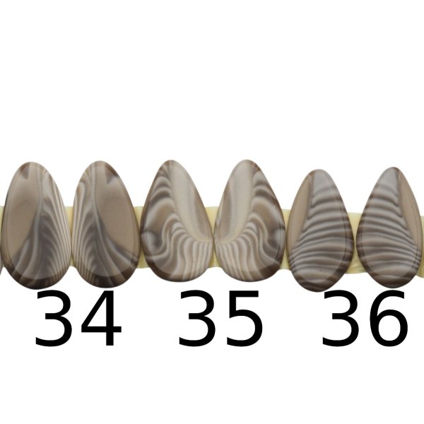 Krzemień Pasiasty para na kolczyki - kabaszony (różne kształty i rozmiary)