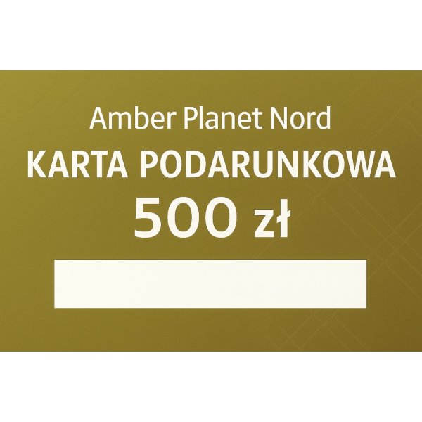 Karta podarunkowa o wartości 500 zł