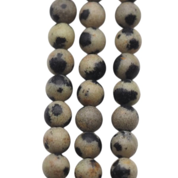 Jaspis dalmatyński polerowane kulki 3 mm (sznur 38,5 cm)