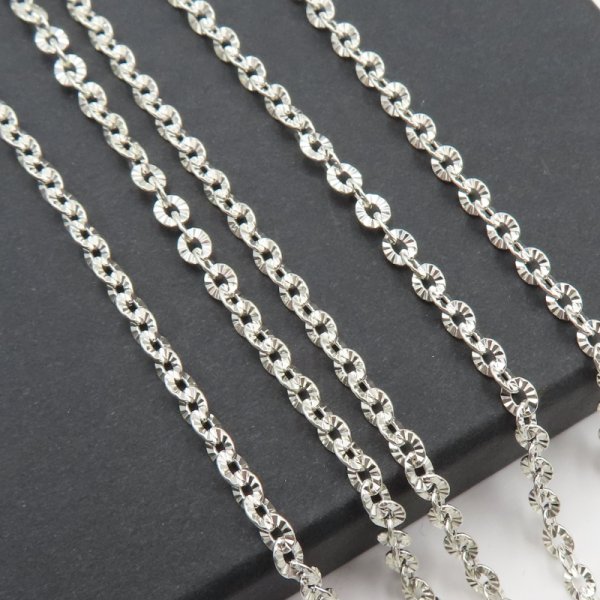 Srebro Ag  - Łańcuch oczka 3,6x3,2mm (20cm)