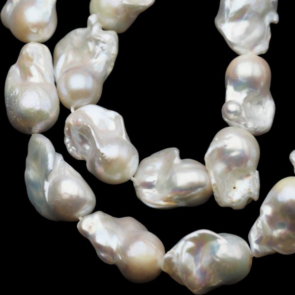 Perły Naturalne Hodowane białe barok 12-13 mm nr 414/2 (sznur)