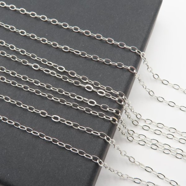 Srebro Ag  - Łańcuch oczka 2,8x2mm (20cm)