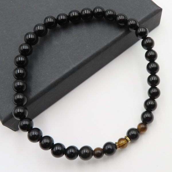 Turmalin i Tygrysie Oko - bransoletki dla Pary