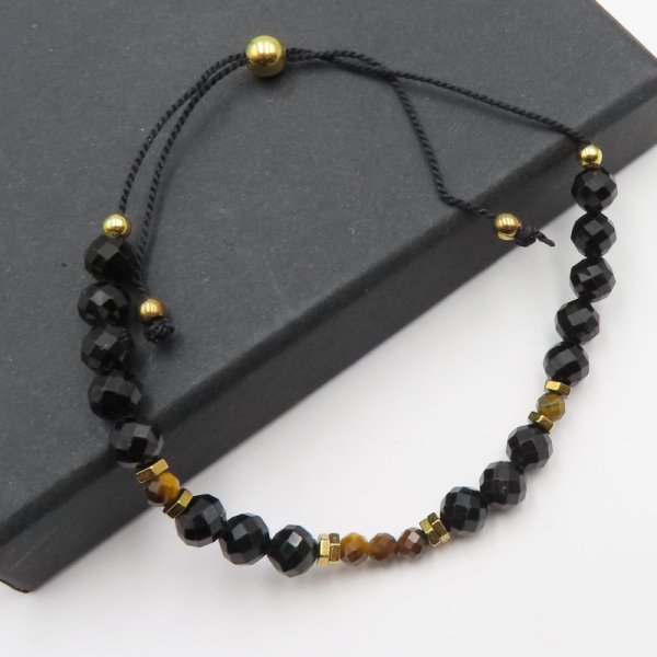 Turmalin i Tygrysie Oko - bransoletki dla Pary