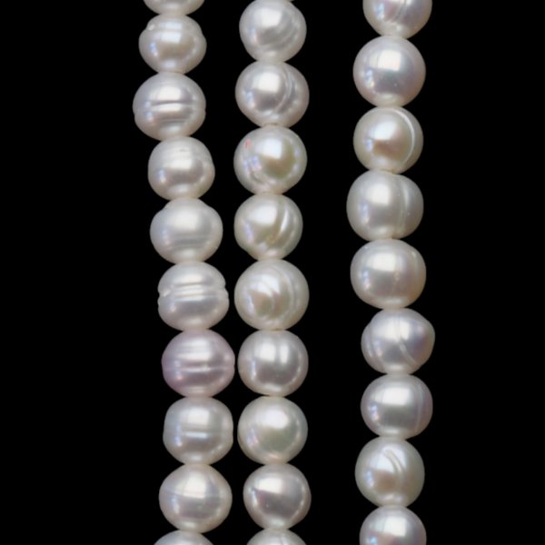 Perły Naturalne Hodowane białe 4,5 mm nr 422 (sznur)