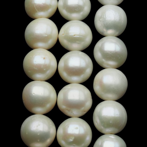 Perły Naturalne Hodowane białe 11-12 mm nr 424 (sznur)