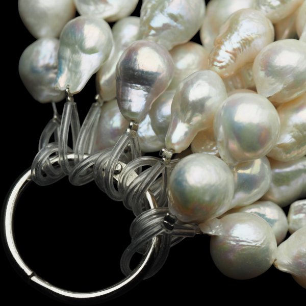 Perły Naturalne Hodowane białe barok 11x16-20 mm nr 426 (sznur)