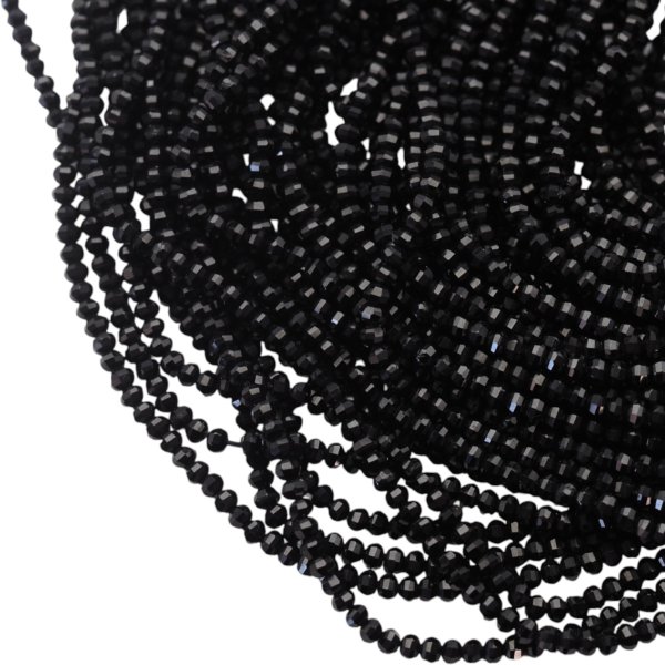 Spinel fasetowany oponki 3x2 mm (sznur 39 cm)