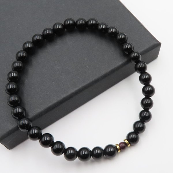 Turmalin i Granat - bransoletki dla Pary