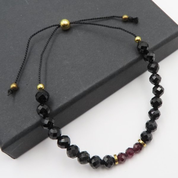 Turmalin i Granat - bransoletki dla Pary