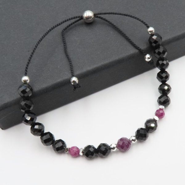 Turmalin i Rubin - bransoletki dla Pary