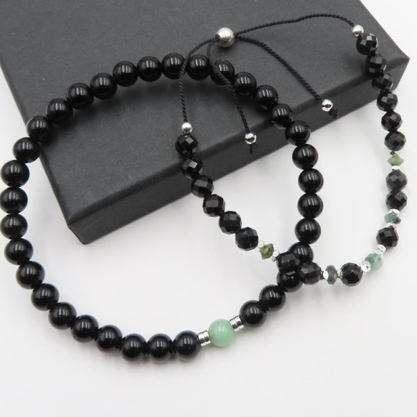 Turmalin i Szmaragd - bransoletki dla Pary