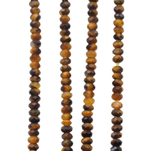 Tygrysie oko fasetowane oponki 3x1,5 mm – sznur ok. 38 cm