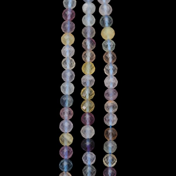 Fluoryt Fasetowany kulki 5,7 mm (sznur)