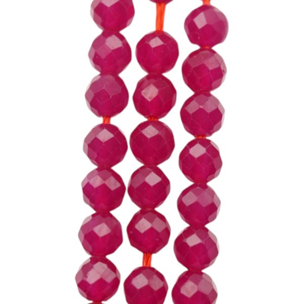 Korund kulki fasetowane 3 mm (sznur)