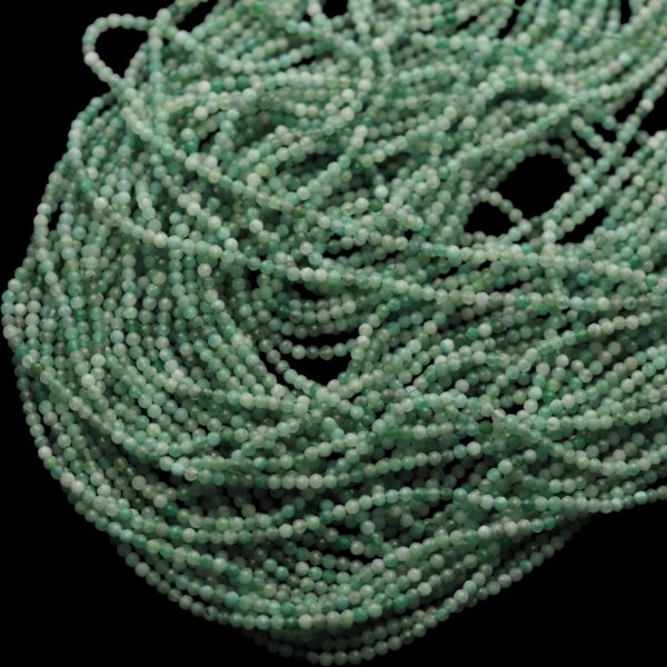 Szmaragd - fasetowane kulki 2,5 mm (sznur) wysoka jakość