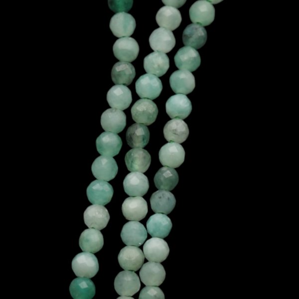 Szmaragd - fasetowane kulki 2,5 mm (sznur) wysoka jakość