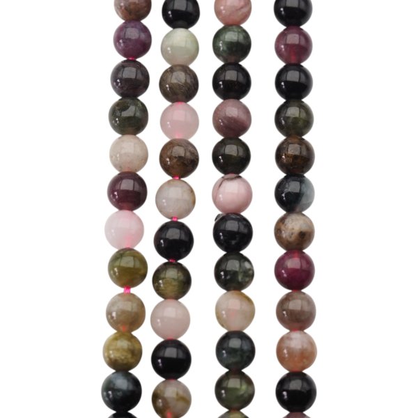 Turmalin kolorowy kulka polerowana 5,7 mm (sznur)