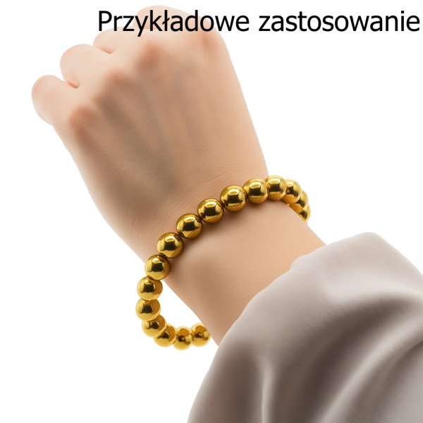 Hematyt złoty kula 8mm(sznurek) 