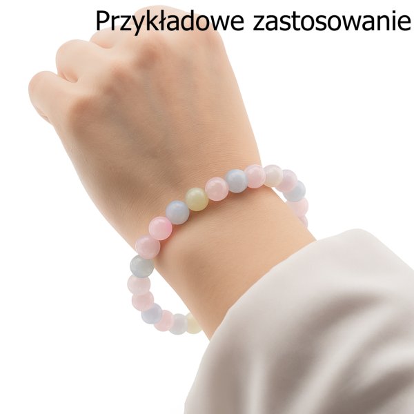 Morganit kulki 6mm (sznurek) 