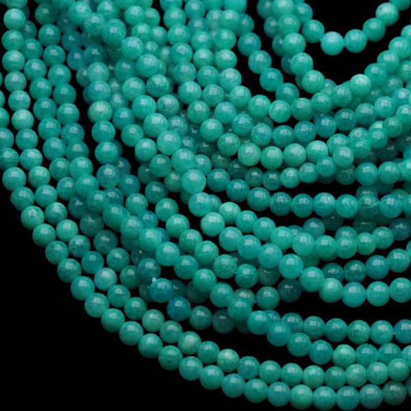 Amazonit kulki 6 mm – sznur ok. 38 cm