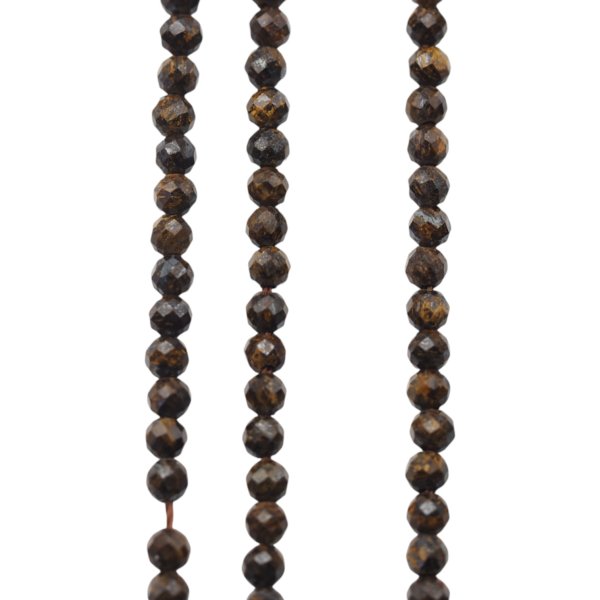 Bronzyt kulka fasetowany 2 mm (sznur)