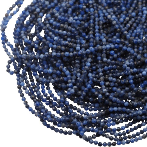 Sodalit Fasetowany kulki 3 mm (sznur)