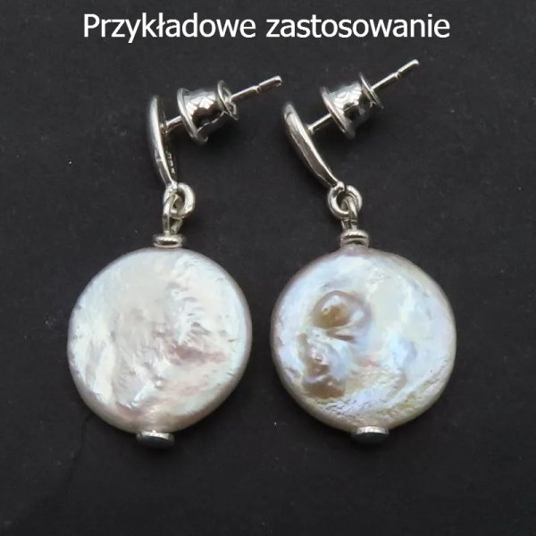 Srebro Ag - Baranki silikonowe do kolczyków (para)