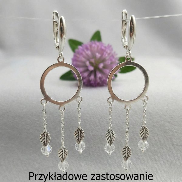 Srebro Ag - baza do kolczyków 15mm(sztuka) 