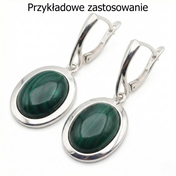 Srebro Ag - bigle angielskie 19x11mm (para)