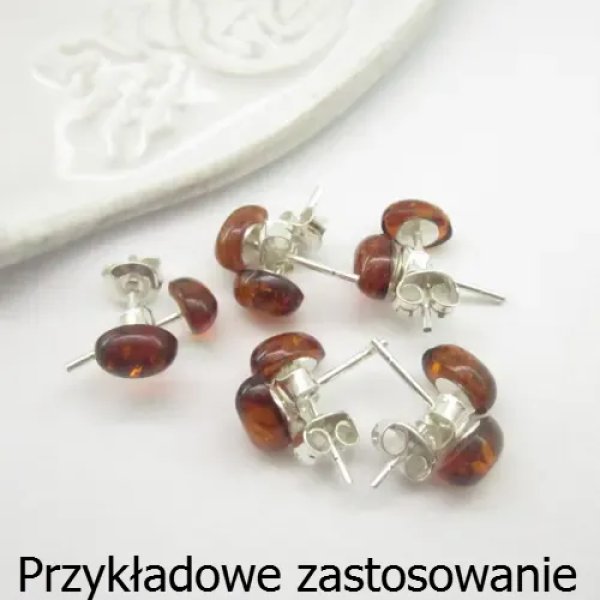 Srebro Ag - sztyfty do wklejania (para) (różne rozmiary)