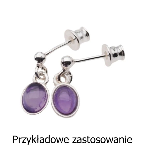 Srebro Ag - sztyfty ozdobne kulka 3mm (para)